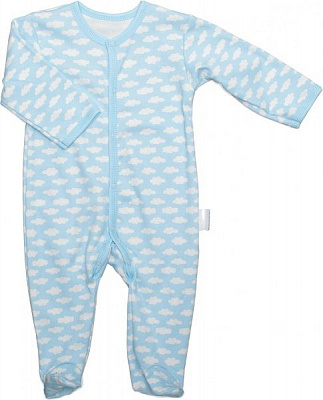 Комбинезон детский для мальчика Маленькие люди тучки 9201-110 р.92 голубой 