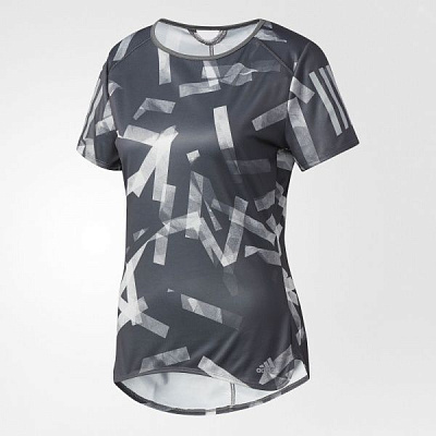 Футболка Adidas Rs Q3 Graphic T W BS2898 M сірий