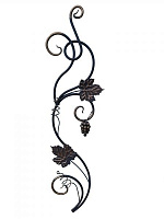 Декоративный элемент виноградная лоза с виноградом (левая)