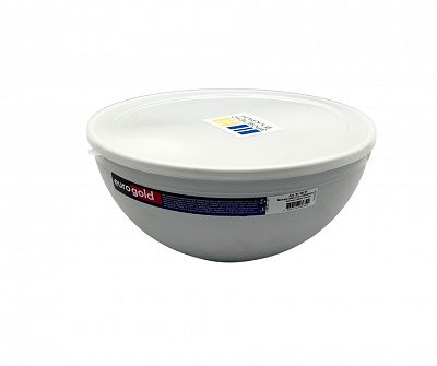 Миска з кришкою Eurogold White Cement 21 см білий
