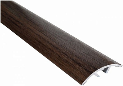 Поріжок алюмінієвий сходовий Olvis приховане кріплення 30x1350 мм венге