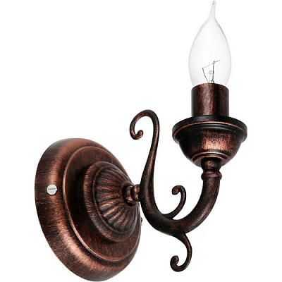 Бра Геотон НББ 01-60-531 Балка-1 1x60 Вт E14 старая медь 47536 