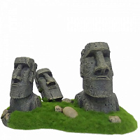 Декорація AquaDella Статуї Моаї з острова Пасхи 21x12x13 см арт.234/444375
