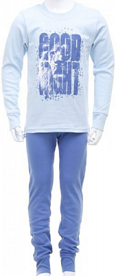 Піжама для хлопчиків Фламінго р.140 синій із блакитним 249-212