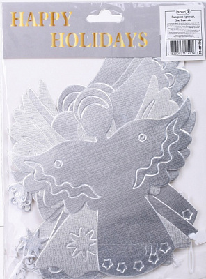 Гірлянда 9 ангелів із картону в асортименті 3 м