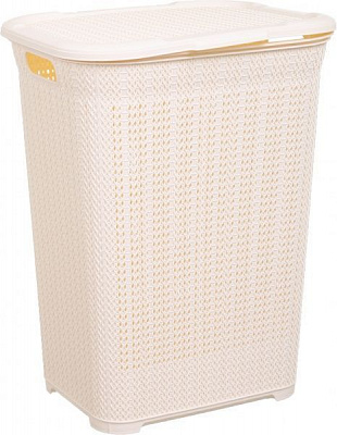 Корзина для белья FLOsoft 50 л крем