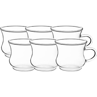 Набор чашек стеклянных Изар 220 мл 6 шт
