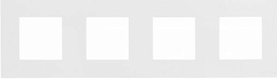 Рамка четырехместная ABB ZENIT универсальная белый N2274.1 BL