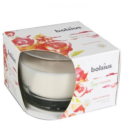 Свеча в стакане 63/90 New energy Грейпфрут и имбирь Bolsius