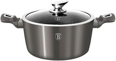 Кастрюля с крышкой Metallic Line CARBON Edition 2,2 л BH 1234N Berlinger