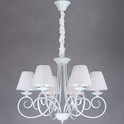 Люстра підвісна Strotskis Severina 6x40 Вт E14 білий глянцевий 280/6