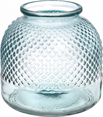 Ваза стеклянная прозрачная DIAMANTE 24 см San Miguel