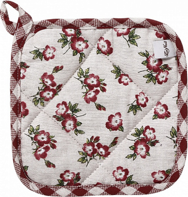 Прихватка Lucy Бордо цветок 20x20 см бордовый La Nuit 
