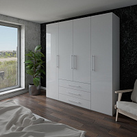 Шафа Світ Меблів Crystal 2250х2000х600 мм білий