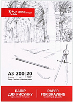 Бумага для рисунка 16921010 A3 29,7x42 см 200 г/кв.м Rosa Studio