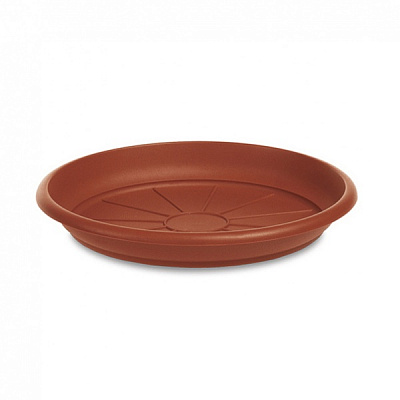 Поддон пластиковый Stefanplast Linea Mediterraneo 52 см круглый терракот (83520) 