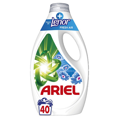 Гель для машинной и ручной стирки Ariel Прикосновение свежего воздуха Lenor 1,8 л