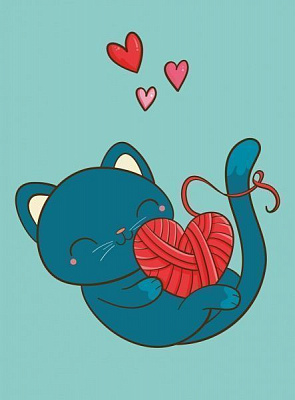 Картина Котик 27x39 см Posterclub