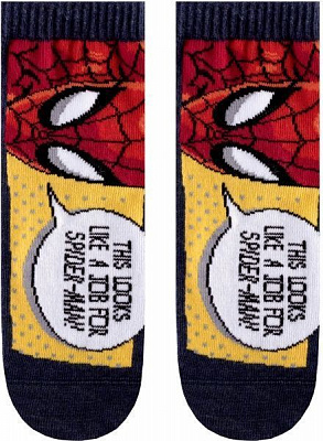 Шкарпетки Conte-Kids дитячі, CK MARVEL (короткі) 358 17С-133СПМ р.20 темно-синій з червоним