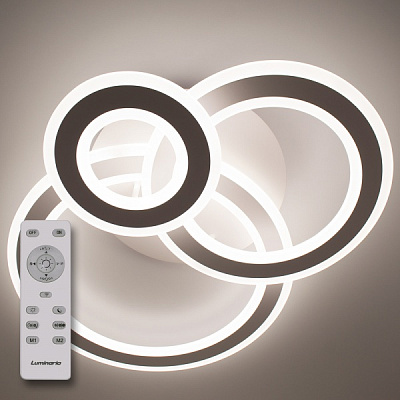 Люстра світлодіодна Luminaria R700/600 108 Вт білий матовий TRIPLEX ROUND 108W R