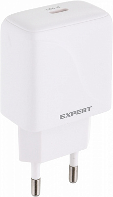 Сетевое зарядное устройство Expert L141 20WPD USB-C White