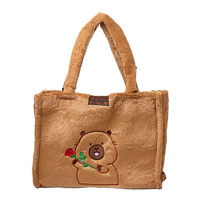 Сумка-мешок ZiBi Capybara 35x28x7 см коричневый