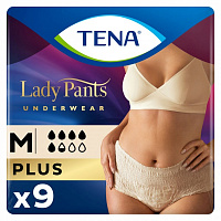 Труси урологічні для жінок Tena Lady Pants Plus Creme Medium 9 шт.