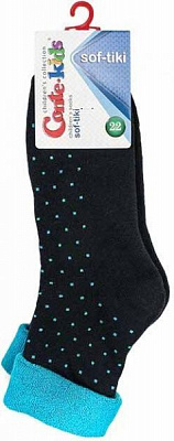 Шкарпетки Conte-Kids SOF-TIK 227 р.22 темно-синій-бирюза