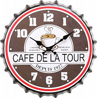 Часы настенные крышка Cafe 30х30х4,5 см