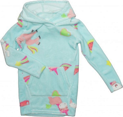 Туніка для дівчаток Фламінго р.134 ментоловий із малюнком 881-910