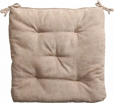 Подушка на стілець Велмарт 40х40х3 см пісочна