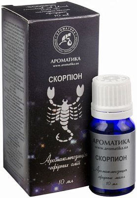 Аромакомпозиция Ароматика Скорпіон серія Знаки зодіаку 10 мл 
