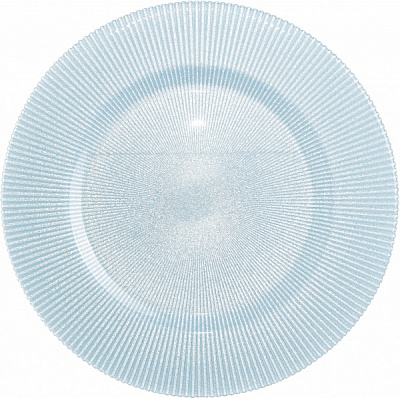 Блюдо Luce 33 см блакитне Dekor Cam