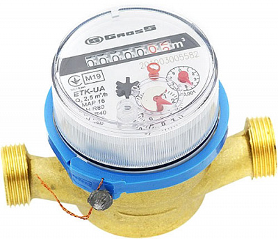 Счетчик холодной воды Gross ETK(W)15/110 R80H/40V