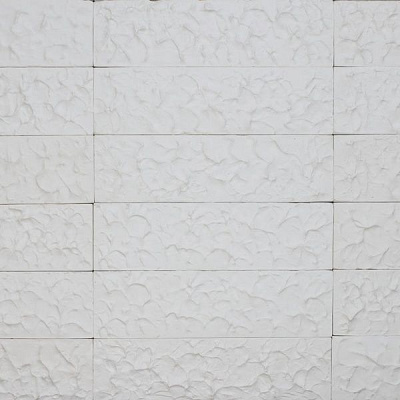 Плитка гипсовая прямая Бриз белый 0,5 кв.м 