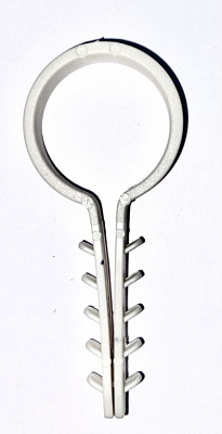 Дюбель-елка круглый UP! (Underprice) зажим D 20 мм 100 шт. серый