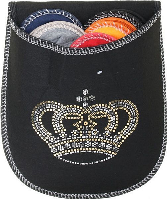 Набір капців для гостей Crown Glitter Black 5 пар р. 38/41 різнокольоровий