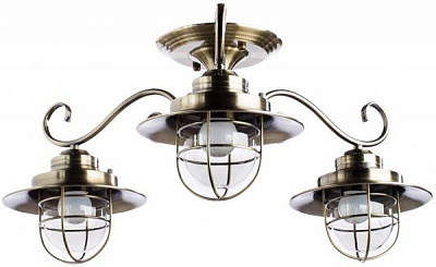 Люстра потолочная Arte Lamp Lanterna A4579PL-3AB 3x60 Вт E27 античная бронза 