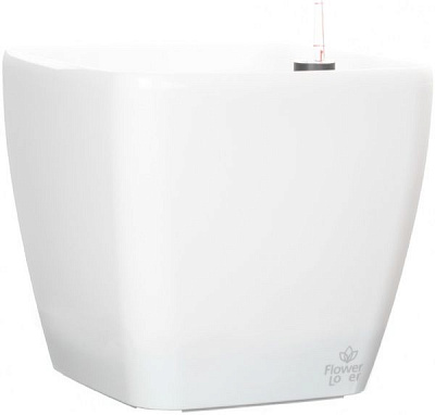 Горщик пластиковий Plastkon Flower Lover Quadrato квадратний 37л білий