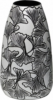 Ваза чорно-біла Forest 31 см