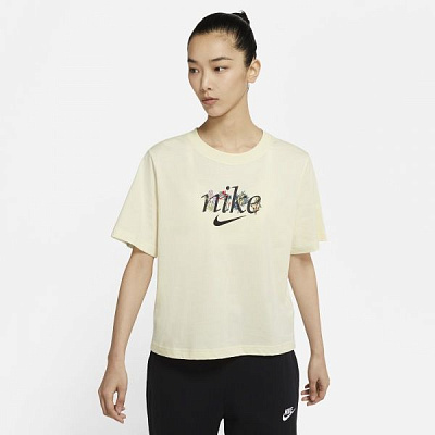 Футболка Nike W NSW TEE BOXY NATURE DD1456-113 р. M жовтий