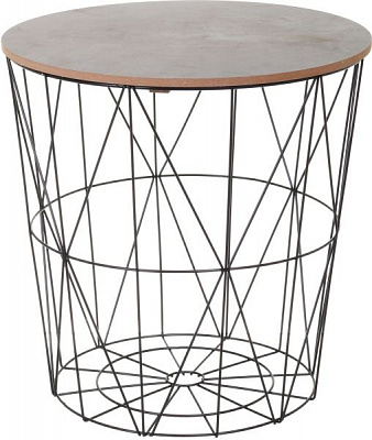Стол-корзина Сканди Concrete 34,5х34,5х39 см 