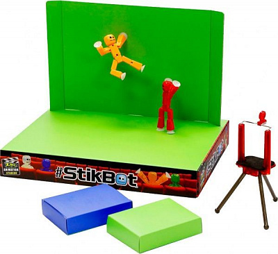 Игровой набор Stikbot для анимационного творчества KLIKBOTS1 - СТУДИЯ Z-SCREEN(TST666) 