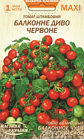 Насіння Насіння України томат штамбовий Балконне диво червоне 1г (4823099813636)