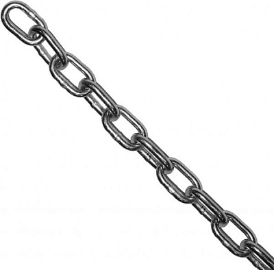 Цепь короткозвеньевая 8 мм 1 м оцинкованная