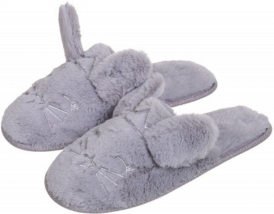 Тапки домашние La Nuit Зайчики р. 36-37 серый 