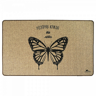 Коврик Dariana Лен бабочка 60х90 см 