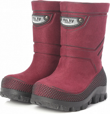 Сапоги зимние для девочек Alisa Line Husky размер 29 бордовый перламутр 