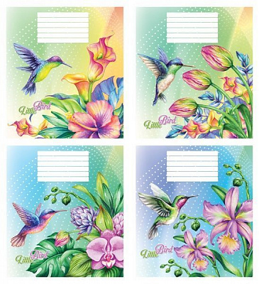 Комплект тетрадей Птицы 12 листов в клетку 20 шт. Мечты сбываются