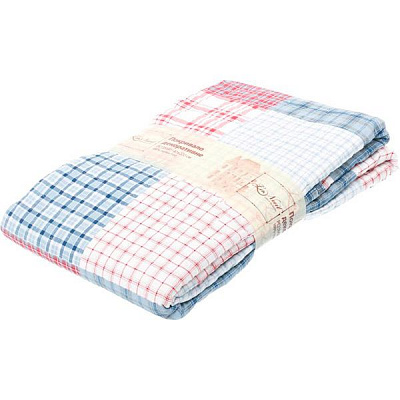 Покрывало La Nuit Basic Печворк 140x220 см красный